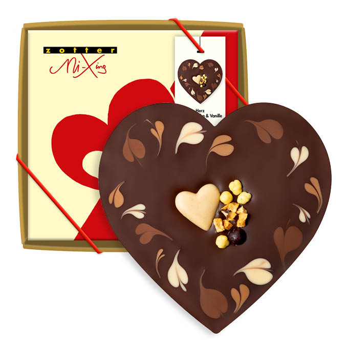 Heart dark chocolate & vanilla Deluxe