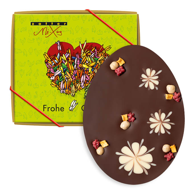 Easter Egg in Dark Choco & Vanilla Deluxe