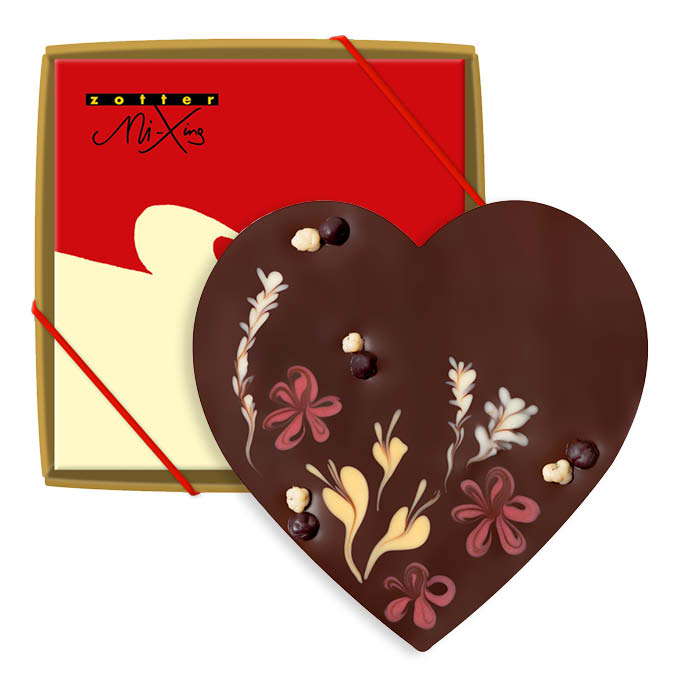 Chocolate Petal Heart Deluxe