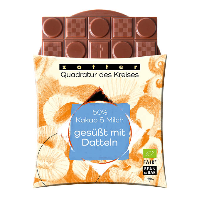 50% Milk Choc with Date Sugar