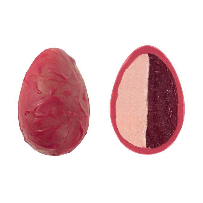 Himbeerkaramell-Fruchtnougat-Schokoei (2 Stk)