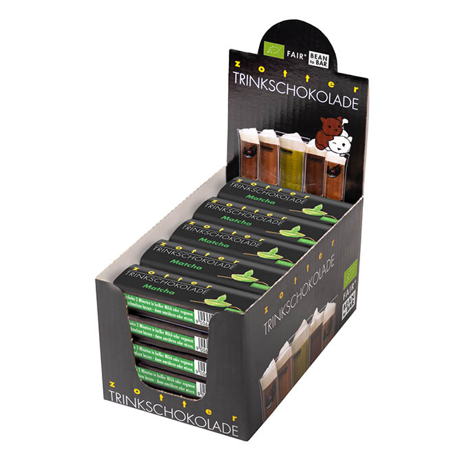 Matcha Trinkschokolade - 25 Stk. Box