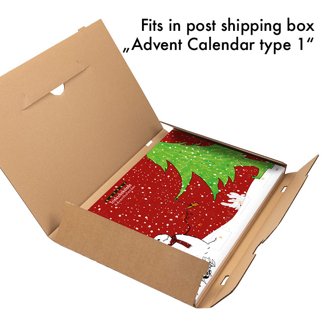 Post shipping box Drinking Chocolate Advent Calendar