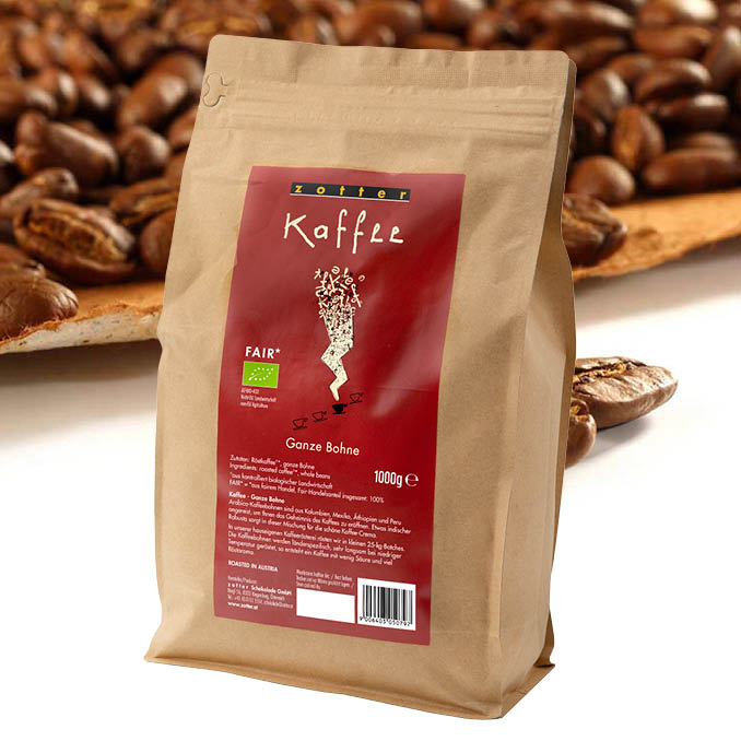 zotter Bio+Fair-Kaffee "Ganze Bohne" 1000g